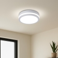 Brilagi - LED vonkajšie stropné svietidlo so senzorom BENE LED/18W/230V pr. 21,5 cm biela IP54