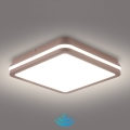 Brilagi - LED vonkajšie stropné svietidlo so senzorom BENE LED/24W/230V 26x26 cm hnedé IP54