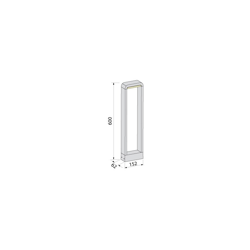 BRILAGI - LED Vonkajšie svietidlo BARI LED/10W/230V 4000K IP65 60 cm antracit