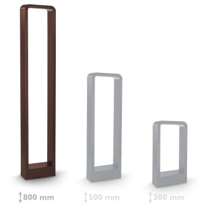 Brilagi - LED vonkajšie svietidlo BARI LED/7W/230V 3000/4000/6000K hnedá IP54 80 cm