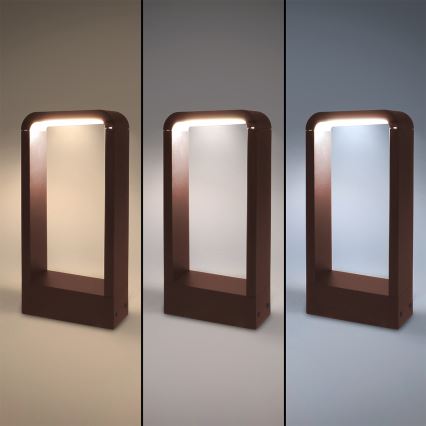 Brilagi - LED Vonkajšie svietidlo BARI LED/7W/230V 3000/4000/6000K hnedé IP54 30 cm