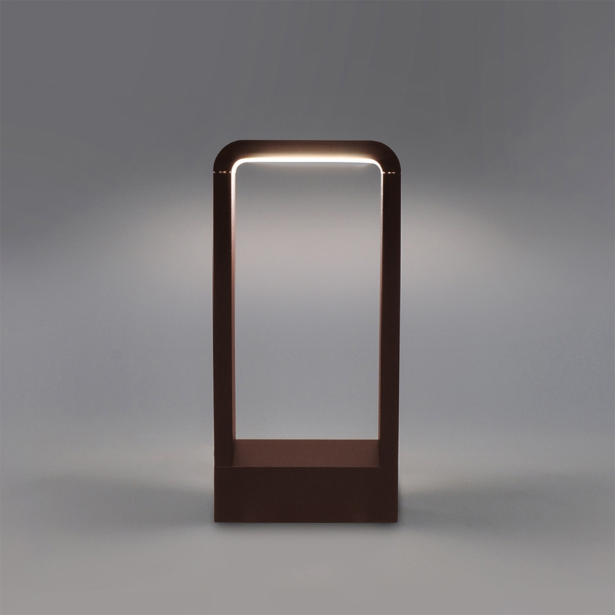 Brilagi - LED Vonkajšie svietidlo BARI LED/7W/230V 3000/4000/6000K hnedé IP54 30 cm