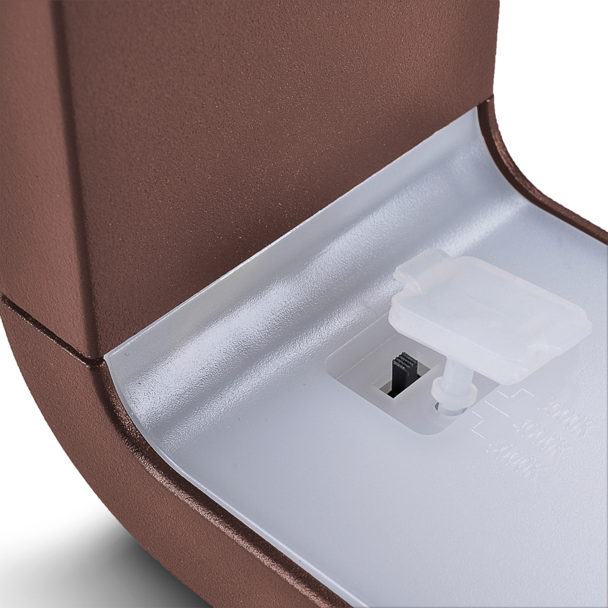 Brilagi - LED Vonkajšie nástenné svietidlo BARI LED/7W/230V 3000/4000/6000K hnedé IP54