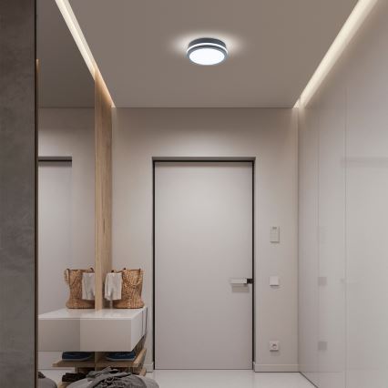 Brilagi - LED Vonkajšie svietidlo BENE LED/18W/230V pr. 22 cm antracit IP54