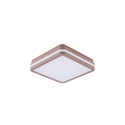 Brilagi - LED vonkajšie stropné svietidlo so senzorom BENE LED/18W/230V 21,5x21,5 cm hnedé IP54