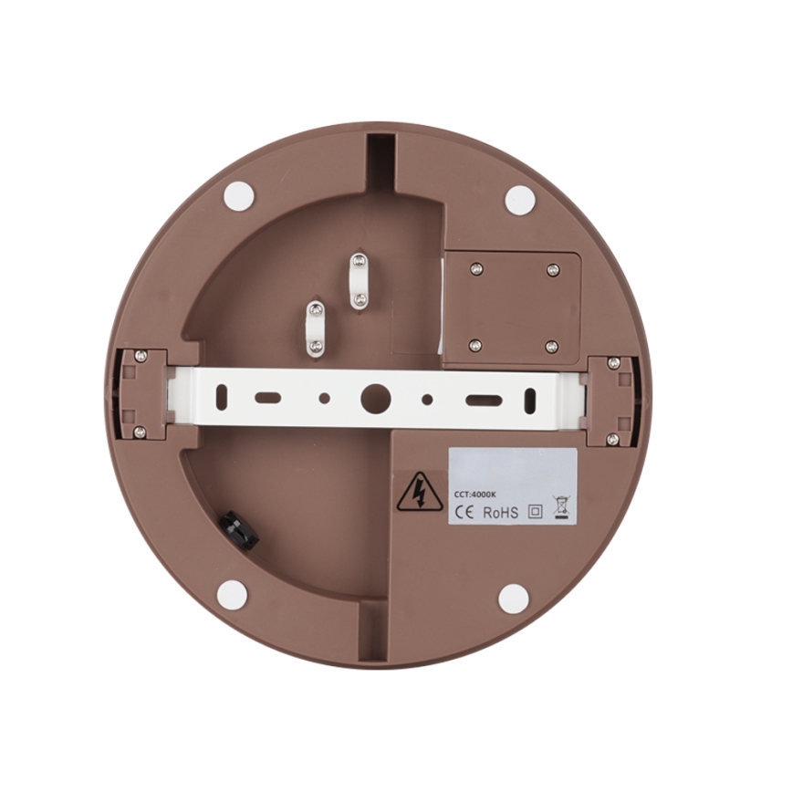 Brilagi - LED vonkajšie svietidlo so senzorom BENE LED/24W/230V pr. 26 cm hnedá IP54