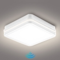 Brilagi - LED vonkajšie svietidlo so senzorom BENE LED/18W/230V 22x22 cm biele IP54