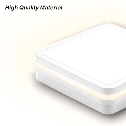 Brilagi - LED vonkajšie svietidlo so senzorom BENE LED/18W/230V 22x22 cm biele IP54