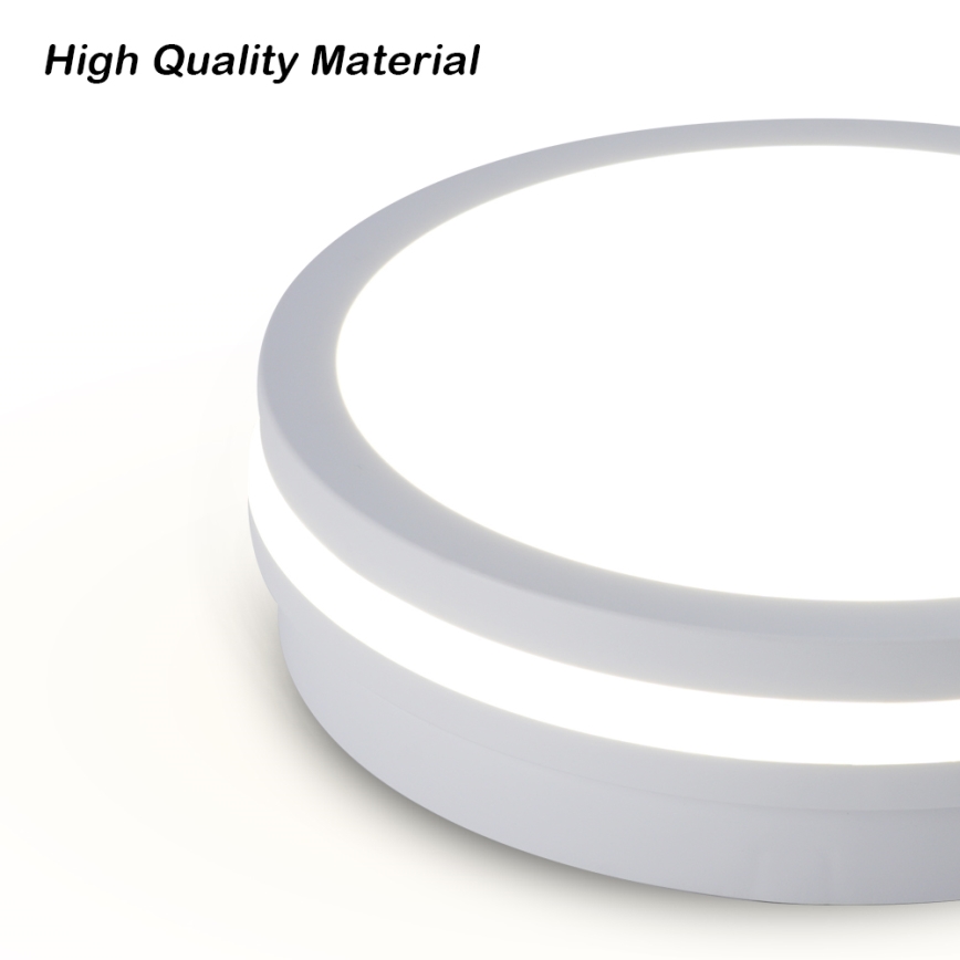 Brilagi - LED vonkajšie stropné svietidlo so senzorom BENE LED/18W/230V pr. 21,5 cm biela IP54