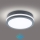 Brilagi - LED Vonkajšie svietidlo so senzorom BENE LED/18W/230V pr. 22 cm antracit IP54