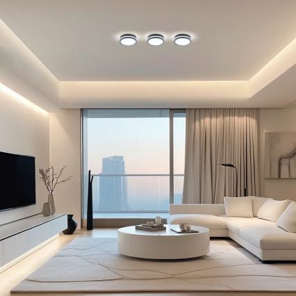 Brilagi - LED Vonkajšie svietidlo so senzorom BENE LED/18W/230V pr. 22 cm antracit IP54