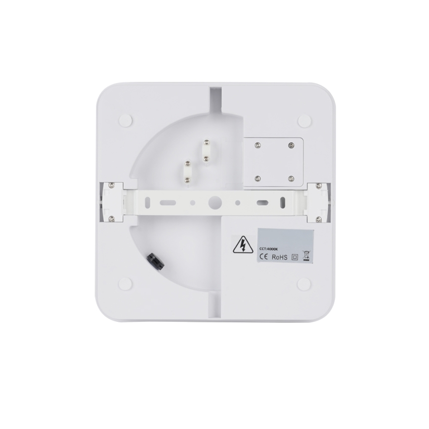 Brilagi - LED Vonkajšie svietidlo so senzorom BENE LED/24W/230V 26x26 cm biela IP54