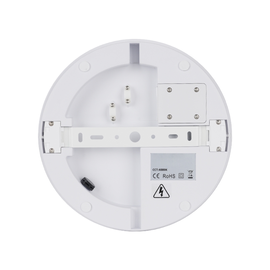 Brilagi - LED vonkajšie stropné svietidlo so senzorom BENE LED/24W/230V priemer 26 cm biela IP54
