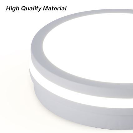 Brilagi - Vonkajšie LED stropné svietidlo so snímačom BENE LED/24W/230V priemer 26 cm biele IP54