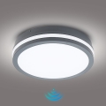 Brilagi - LED vonkajšie svietidlo so senzorom BENE LED/24W/230V, priemer 26 cm, antracit, IP54