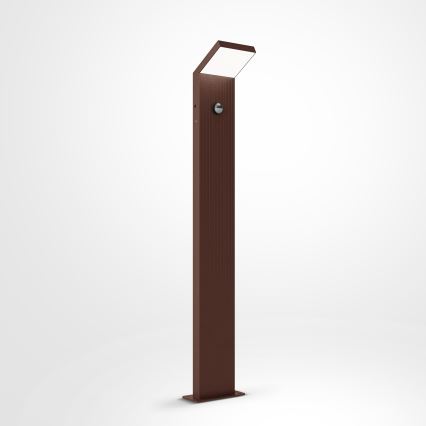 Brilagi - LED vonkajšie svietidlo so senzorom RIANO LED/8W/230V hnedé IP65 80 cm