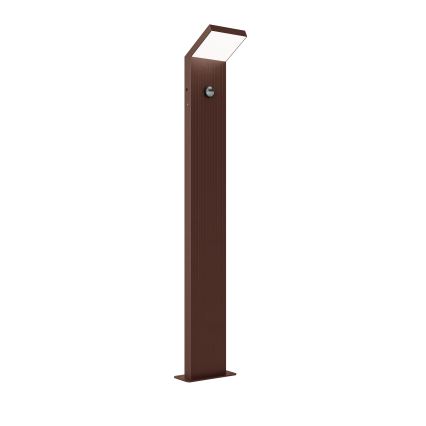 Brilagi - LED vonkajšie svietidlo so senzorom RIANO LED/8W/230V hnedé IP65 80 cm