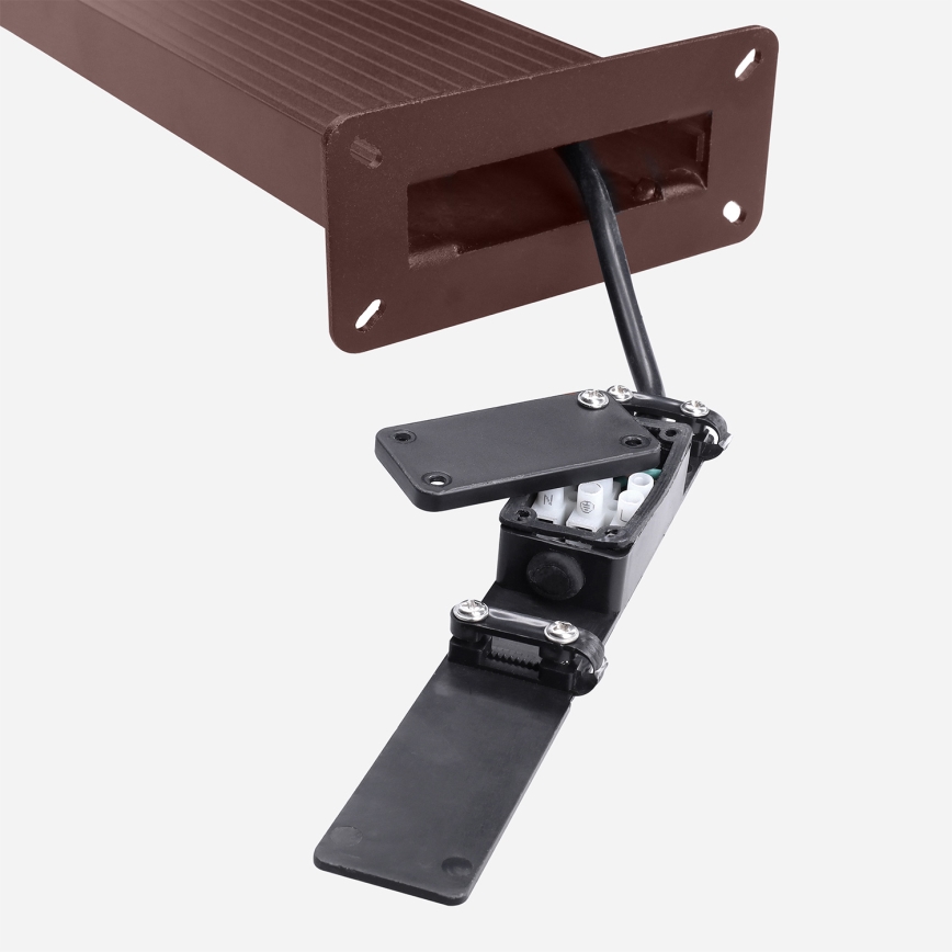 BRILAGI - LED vonkajšie svietidlo so senzorom RIANO LED/8W/230V hnedé IP65 80 cm