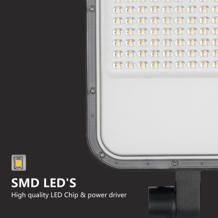 Brilagi - LED vonkajšia pouličná lampa so stĺpom a kĺbom 3 m URBANLIGHT LED/100W/230V čierna IP65