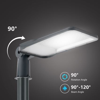 Brilagi - LED vonkajšie pouličné svietidlo so stĺpom a kĺbom 3 m URBANLIGHT LED/200W/230V antracit IP65