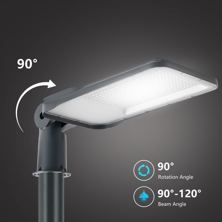 Brilagi - LED vonkajšie pouličné svietidlo so stĺpom a kĺbom 3 m URBANLIGHT LED/200W/230V antracit IP65