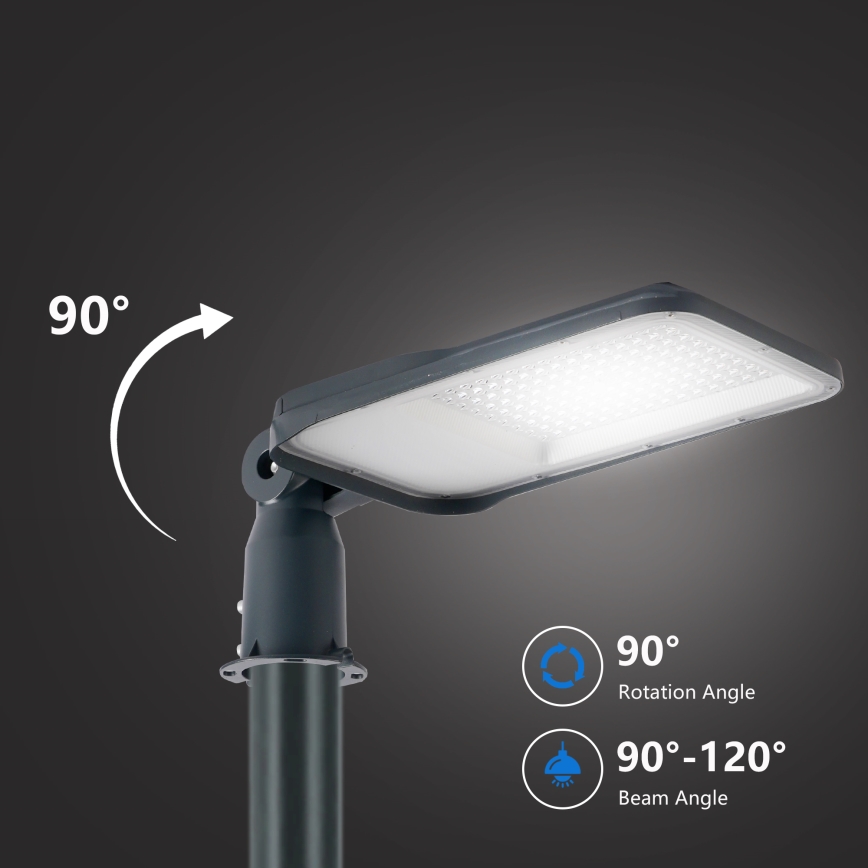 Brilagi - LED vonkajšia pouličná lampa so stĺpom a kĺbom 4 m URBANLIGHT LED/100W/230V antracit IP65