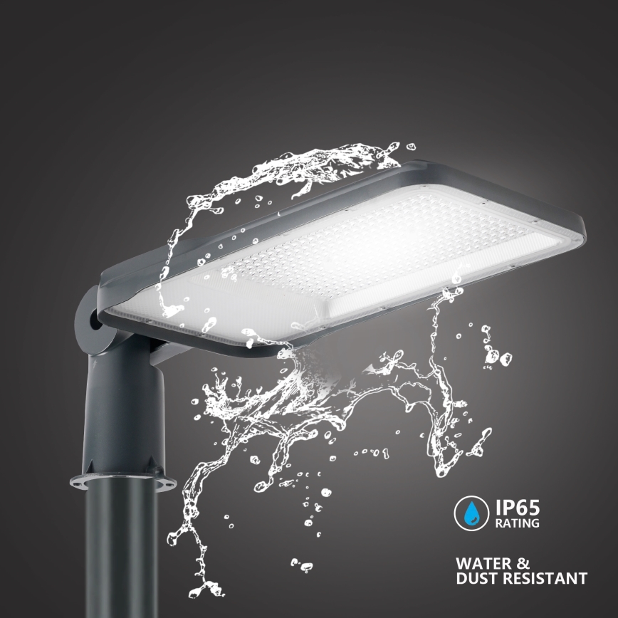 Brilagi - LED vonkajšie pouličné svietidlo so stĺpom a kĺbom 4 m URBANLIGHT LED/200W/230V antracit IP65