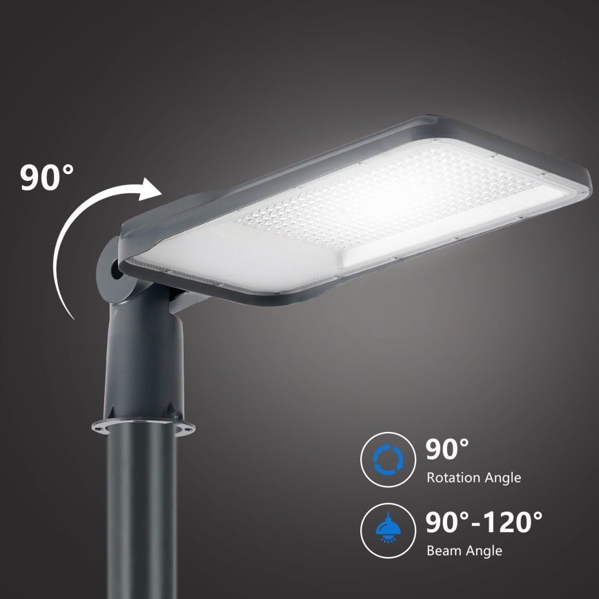 Brilagi - LED vonkajšie pouličné svietidlo so stĺpom a kĺbom 4 m URBANLIGHT LED/200W/230V antracit IP65
