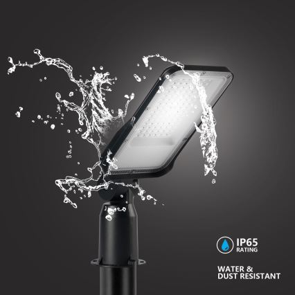 Brilagi - vonkajšie pouličné LED svietidlo so stĺpom a kĺbom 3 m URBANLIGHT LED/50W/230V čierne IP65