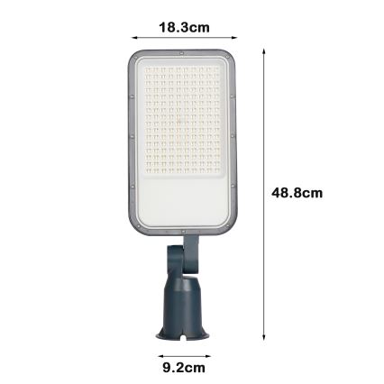 Brilagi - LED Vonkajšie pouličné svietidlo s kĺbom URBANLIGHT LED/100W/230V antracit IP65