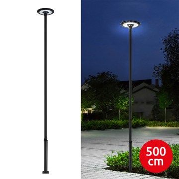 Brilagi - LED vonkajšie uličné svietidlo so stĺpom 5 m URBANSPARK LED/120W/230V čierne IP65