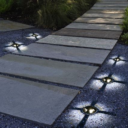Brilagi - LED vonkajšie zapustené nájazdové svietidlo GROUNDRAY LED/1W/230V čierne IP67