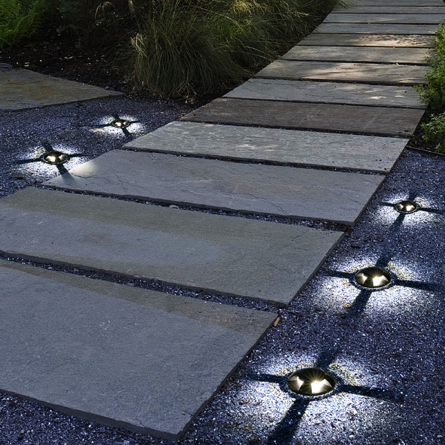 Brilagi - LED vonkajšie zapustené nájazdové svietidlo GROUNDRAY LED/1W/230V čierne IP67