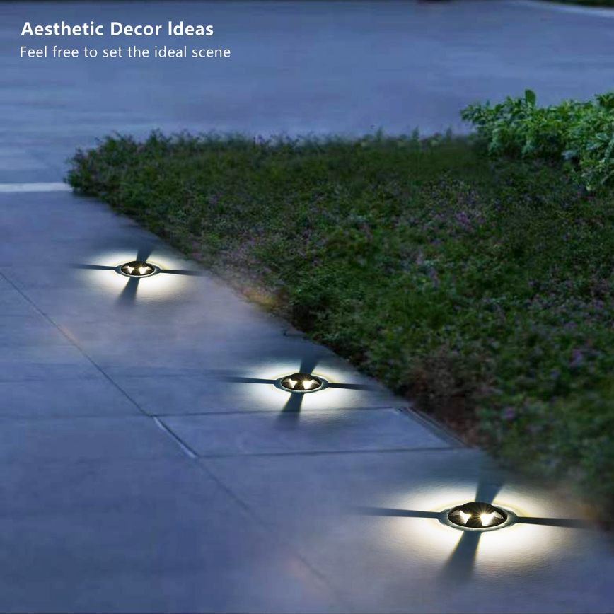 Brilagi - LED vonkajšie zapustené nájazdové svietidlo GROUNDRAY LED/1W/230V čierne IP67