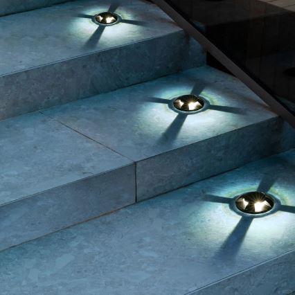 Brilagi - LED vonkajšie zapustené nájazdové svietidlo GROUNDRAY LED/1W/230V čierne IP67