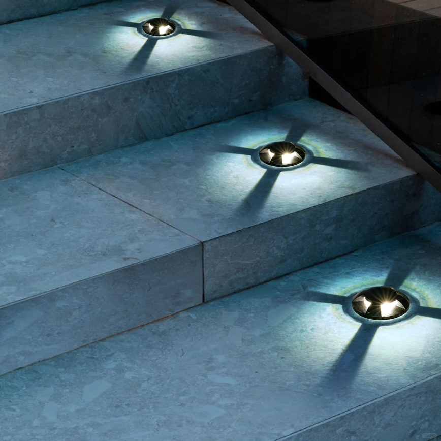 Brilagi - LED vonkajšie zapustené nájazdové svietidlo GROUNDRAY LED/1W/230V čierne IP67