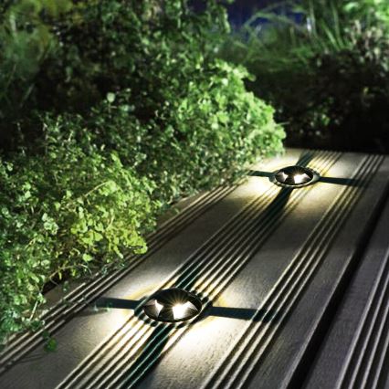 Brilagi - LED vonkajšie zapustené nájazdové svietidlo GROUNDRAY LED/1W/230V čierne IP67