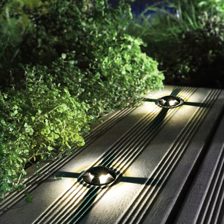 Brilagi - LED vonkajšie zapustené nájazdové svietidlo GROUNDRAY LED/1W/230V čierne IP67