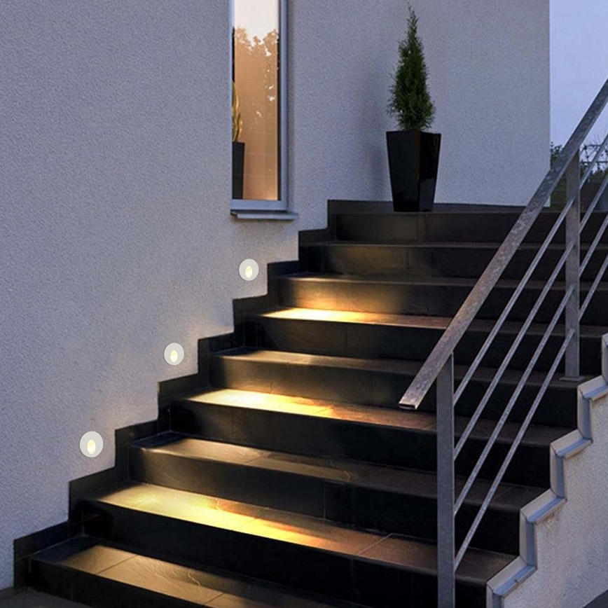 Brilagi - LED vonkajšie zapustené svietidlo STAIRDOT LED/2W/230V biele IP65 guľaté