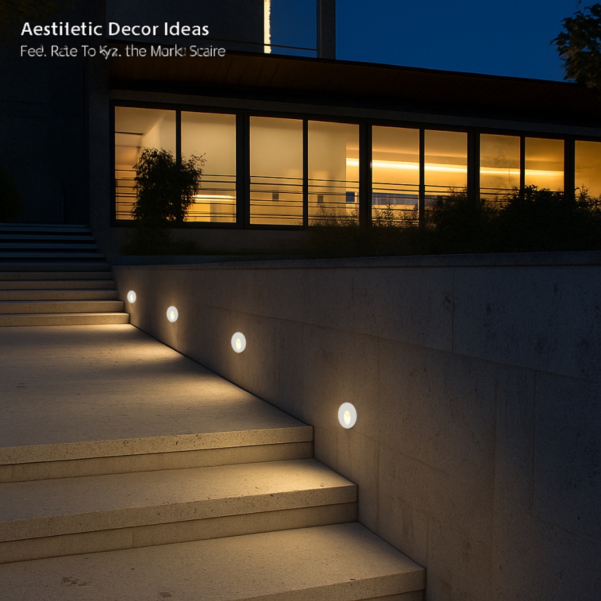 Brilagi - LED vonkajšie zapustené svietidlo STAIRDOT LED/2W/230V biele IP65 guľaté
