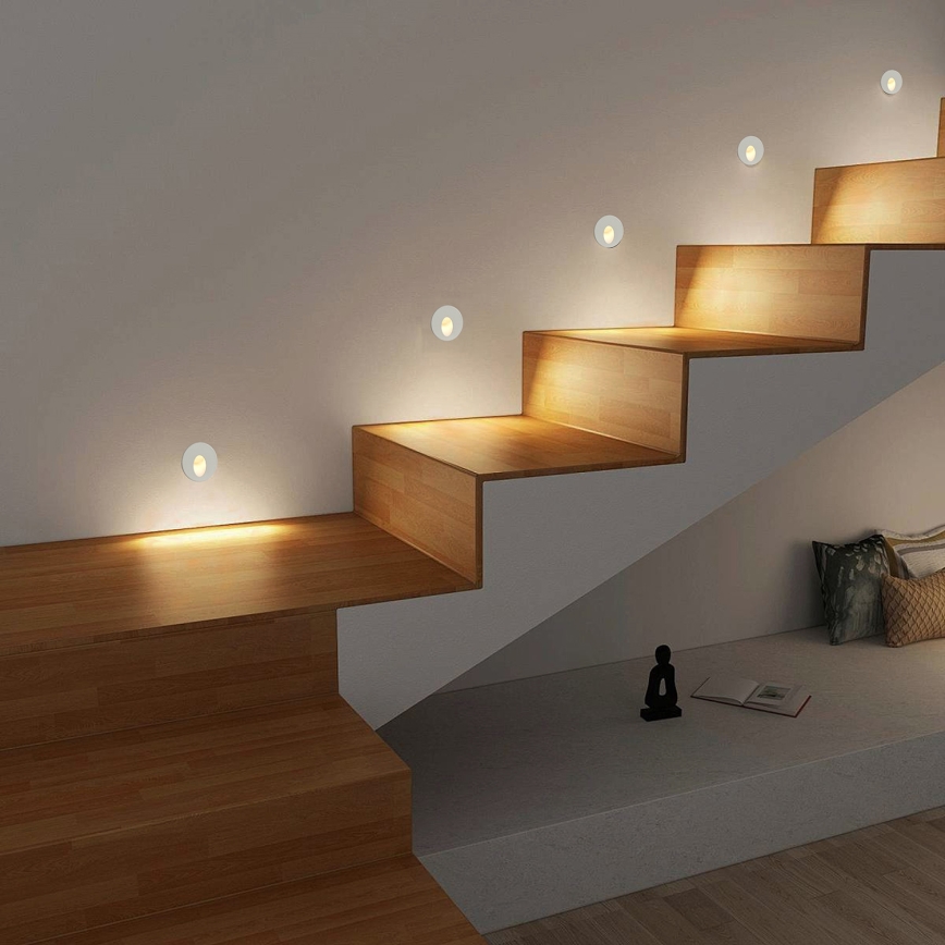 Brilagi - LED vonkajšie zapustené svietidlo STAIRDOT LED/2W/230V biele IP65 guľaté