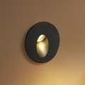 Brilagi - LED vonkajšie zapustené svietidlo STAIRDOT LED/2W/230V čierne IP65 okrúhle