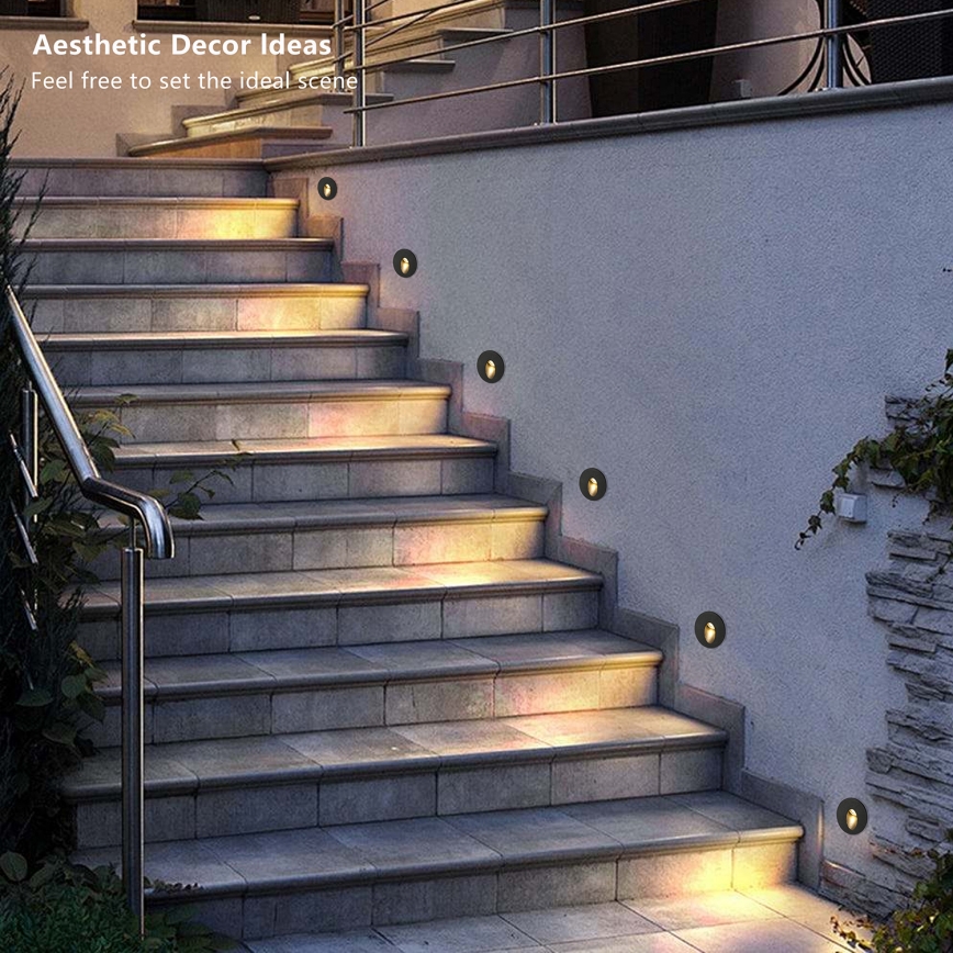 Brilagi - LED vonkajšie zapustené svietidlo STAIRDOT LED/2W/230V čierne IP65 okrúhle