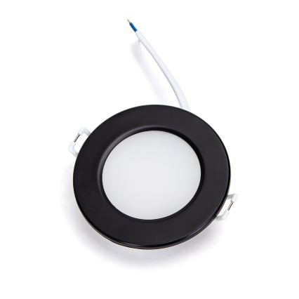 BRILAGI - LED zapustené kúpeľňové stropné svietidlo LED/9W/230V 3000K čierne IP65
