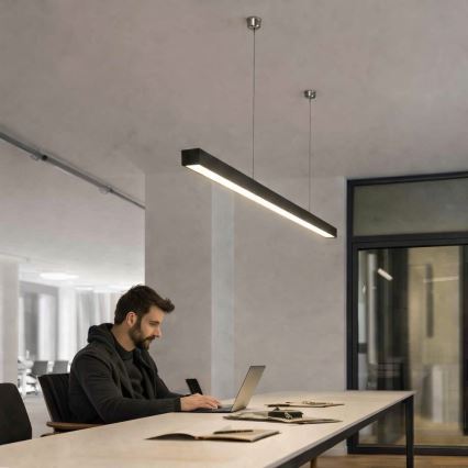 Brilagi - LED Závesné svietidlo FULLDAY LED/30/40/50W/230V 2700/4000/6000K 150 cm čierna