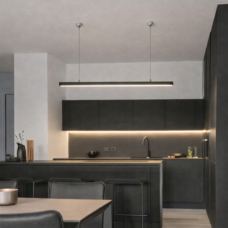 Brilagi - LED Závesné svietidlo FULLDAY LED/30/40/50W/230V 2700/4000/6000K 150 cm čierna