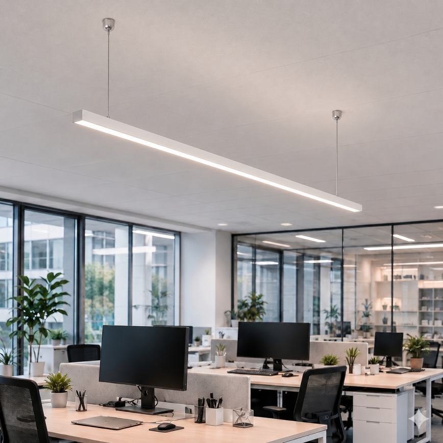 Brilagi - LED závesné svietidlo FULLDAY LED/30/40/50W/230V 2700/4000/6000K 150 cm biela