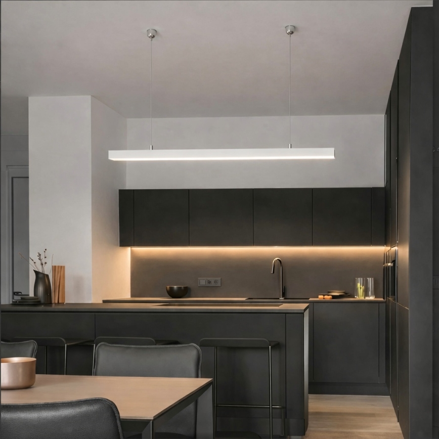 Brilagi - LED závesné svietidlo FULLDAY LED/30/40/50W/230V 2700/4000/6000K 150 cm biela