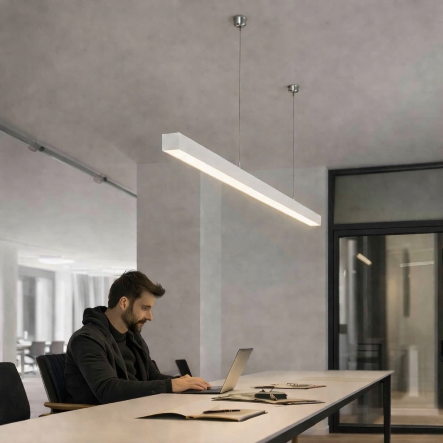 Brilagi - LED závesné svietidlo FULLDAY LED/30/40/50W/230V 2700/4000/6000K 150 cm biela