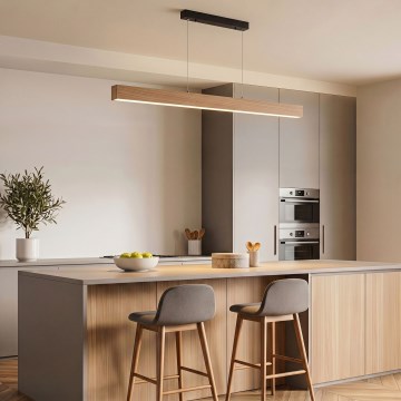 BRILAGI - LED Závesné svietidlo GARDALINE LED/90W/230V 120 cm dub